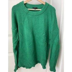 JCrew green crewneck sweater